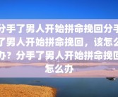 分手了男人开始拼命挽回分手了男人开始拼命挽回，该怎么办？分手了男人开始拼命挽回怎么办