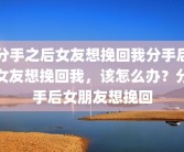 分手之后女友想挽回我分手后女友想挽回我，该怎么办？分手后女朋友想挽回