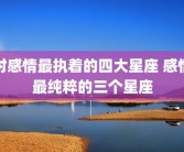 对感情最执着的四大星座 感情最纯粹的三个星座