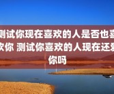 测试你现在喜欢的人是否也喜欢你 测试你喜欢的人现在还爱你吗