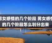 男女感情的几个阶段 男女感情的几个阶段怎么划分出来 