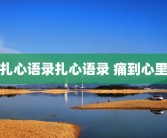 扎心语录扎心语录 痛到心里