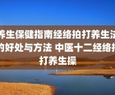 养生保健指南经络拍打养生法的好处与方法 中医十二经络拍打养生操