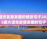 适合发朋友圈的精致句子2023最火适合发朋友圈的句子