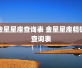 金星星座查询表 金星星座精确查询表