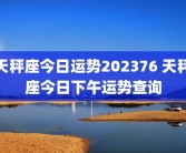 天秤座今日运势202376 天秤座今日下午运势查询