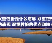 双重性格是什么意思 双重性格的表现 双重性格的优点和缺点