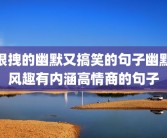 很拽的幽默又搞笑的句子幽默风趣有内涵高情商的句子