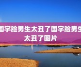 国字脸男生太丑了国字脸男生太丑了图片