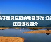 关于幽灵庄园的秘密游戏 幻象庄园游戏简介