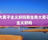 大男子主义好吗男生有大男子主义好吗