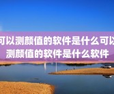 可以测颜值的软件是什么可以测颜值的软件是什么软件
