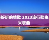 最好听的情歌 2023流行歌曲最火歌曲 