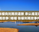 张檬向刘雨欣道歉 承认插足刘雨欣李濛婚姻 张檬刘雨欣事件