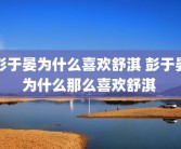 彭于晏为什么喜欢舒淇 彭于晏为什么那么喜欢舒淇 