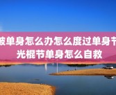 被单身怎么办怎么度过单身节 光棍节单身怎么自救