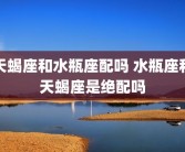 天蝎座和水瓶座配吗 水瓶座和天蝎座是绝配吗