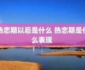 热恋期以后是什么 热恋期是什么表现 