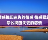 情感挽回迷失的情感 情感驿站怎么挽回失去的感情