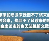 该来的总会来挽回不了该来的总会来，挽回不了及该来的总会来该走的也无法挽留文案
