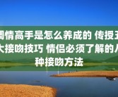 调情高手是怎么养成的 传授五大接吻技巧 情侣必须了解的八种接吻方法