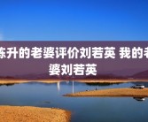 陈升的老婆评价刘若英 我的老婆刘若英 