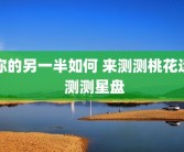 你的另一半如何 来测测桃花运 测测星盘