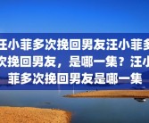 汪小菲多次挽回男友汪小菲多次挽回男友，是哪一集？汪小菲多次挽回男友是哪一集
