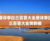 唐诗李白三百首大全唐诗李白三百首大全黄鹤楼