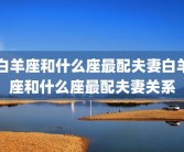 白羊座和什么座最配夫妻白羊座和什么座最配夫妻关系