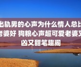 出轨男的心声为什么情人总比老婆好 狗粮心声超可爱老婆又凶又甜笔趣阁