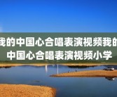 我的中国心合唱表演视频我的中国心合唱表演视频小学