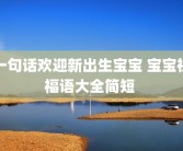一句话欢迎新出生宝宝 宝宝祝福语大全简短 