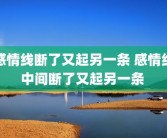 感情线断了又起另一条 感情线中间断了又起另一条 