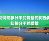 如何挽救分手的爱情如何挽救即将分手的爱情
