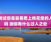 测试你是容易惹上桃花债的人吗 测你有什么过人之处