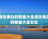 适合表白的歌曲大全适合表白的歌曲大全女生