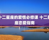 十二星座的爱情必修课 十二星座恋爱指南