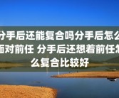 分手后还能复合吗分手后怎么面对前任 分手后还想着前任怎么复合比较好