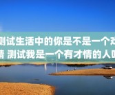 测试生活中的你是不是一个戏精 测试我是一个有才情的人吗