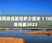 最萌身高差是多少厘米 1 18岁身高表2022 