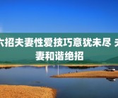 六招夫妻性爱技巧意犹未尽 夫妻和谐绝招