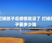 打掉孩子后感情就没了 打掉孩子要多少钱 
