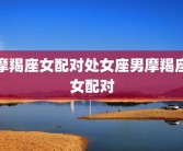 摩羯座女配对处女座男摩羯座女配对