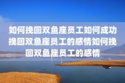如何挽回双鱼座员工如何成功挽回双鱼座员工的感情如何挽回双鱼座员工的感情