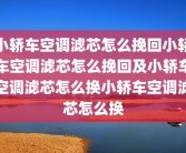 小轿车空调滤芯怎么挽回小轿车空调滤芯怎么挽回及小轿车空调滤芯怎么换小轿车空调滤芯怎么换