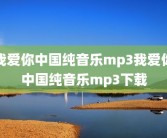 我爱你中国纯音乐mp3我爱你中国纯音乐mp3下载