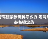 考驾照紧张腿抖怎么办 考驾照必备镇定药