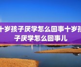 十岁孩子厌学怎么回事十岁孩子厌学怎么回事儿