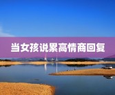 当女孩说累高情商回复